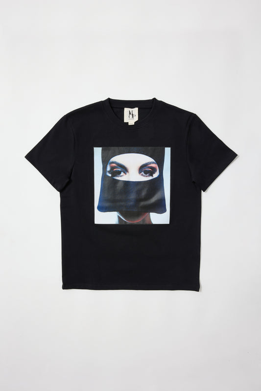Camiseta manga corta negra Peggy Moffit