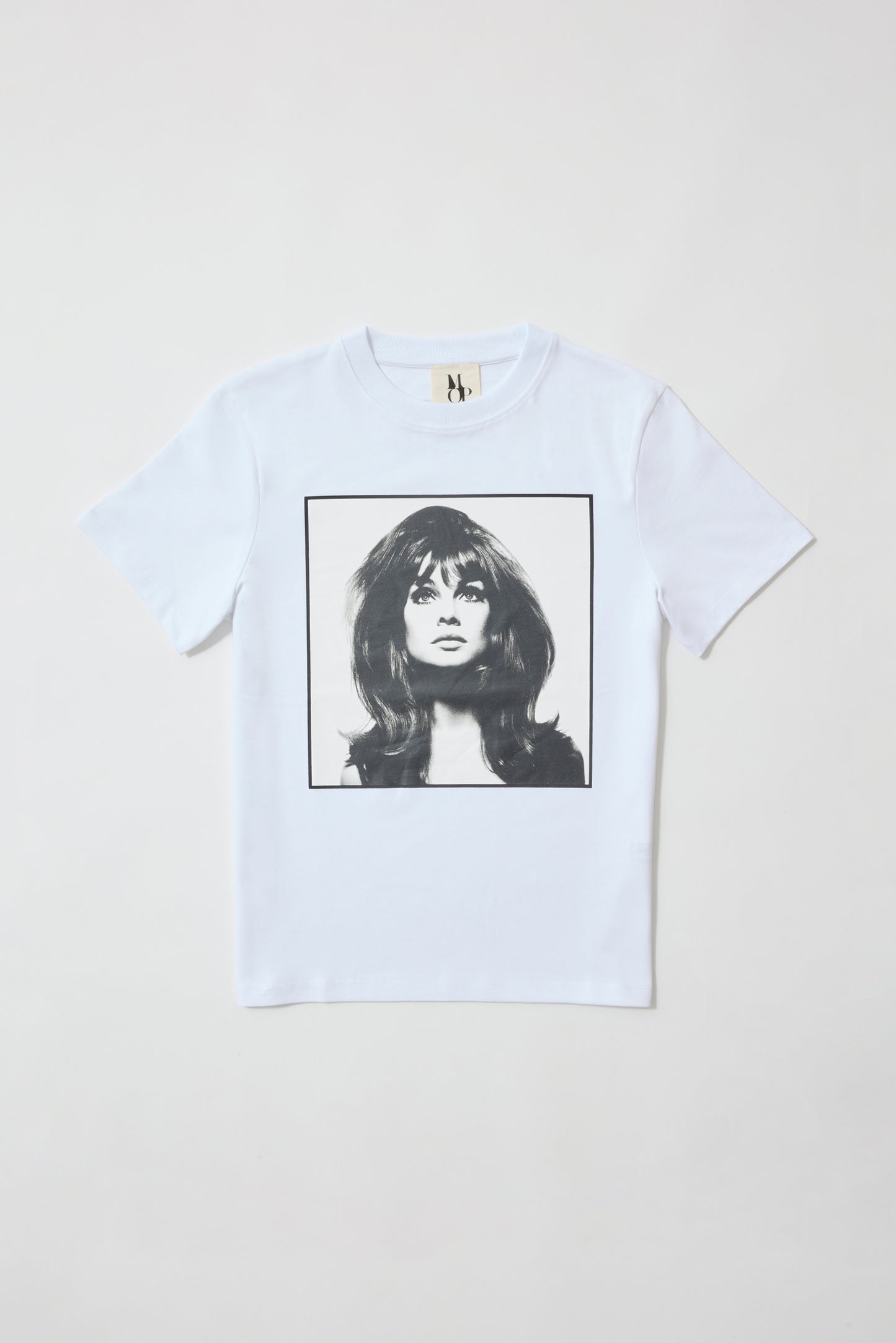 Camiseta manga corta blanca Jean Shrimpton
