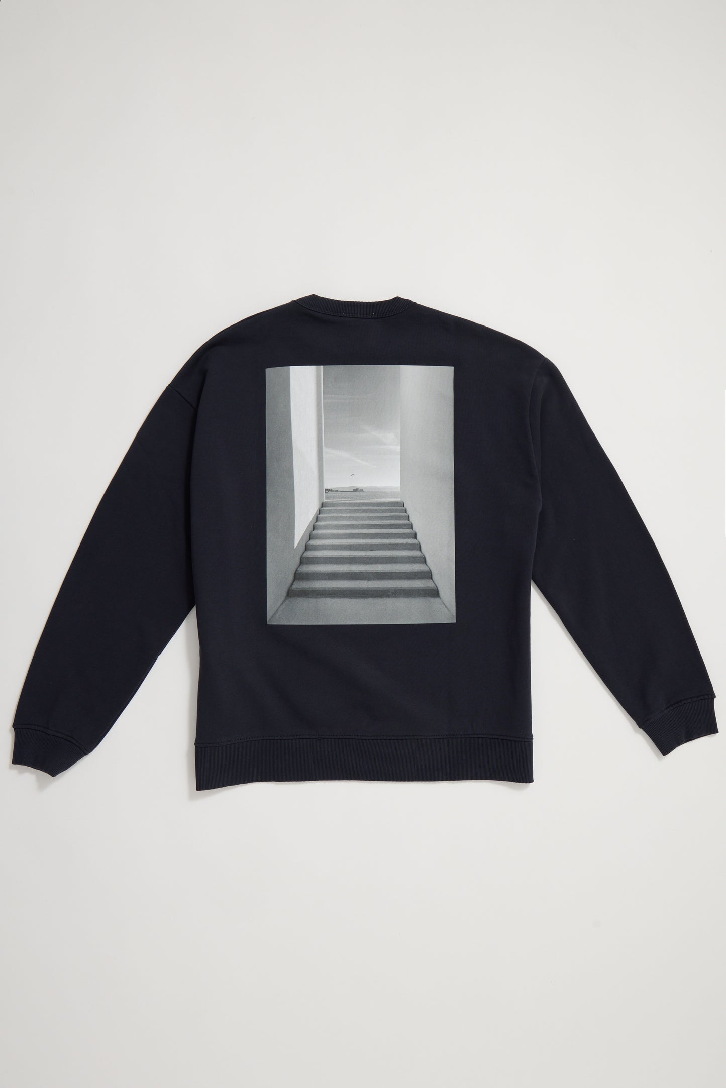 Sudadera navy adulto "Escaleras"
