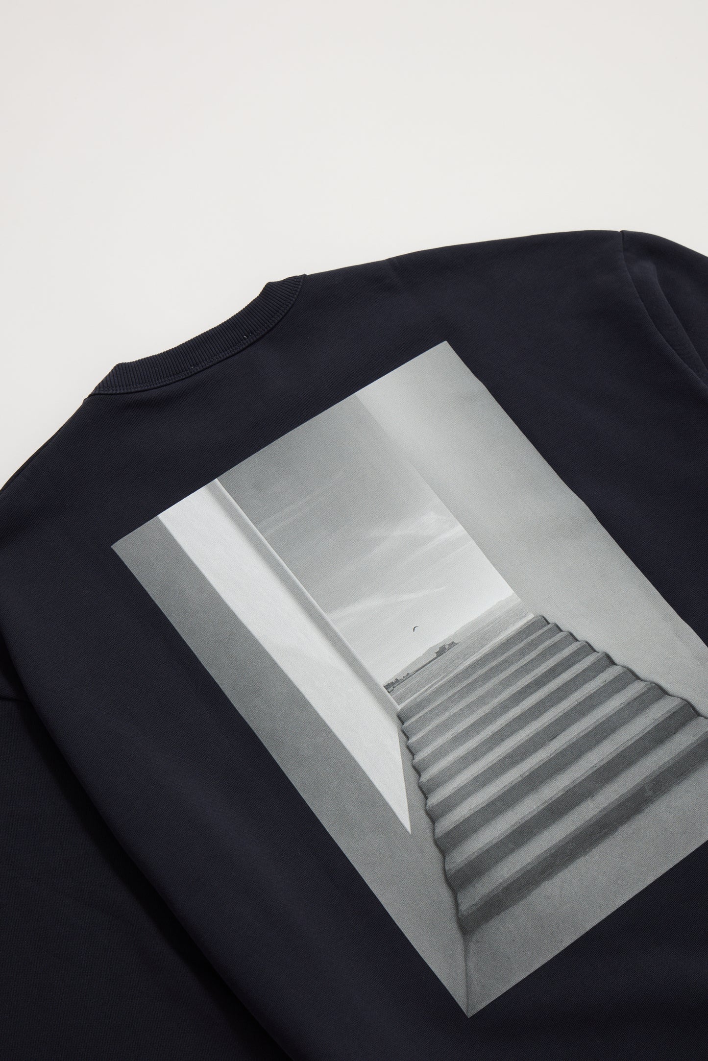 Sudadera navy adulto "Escaleras"