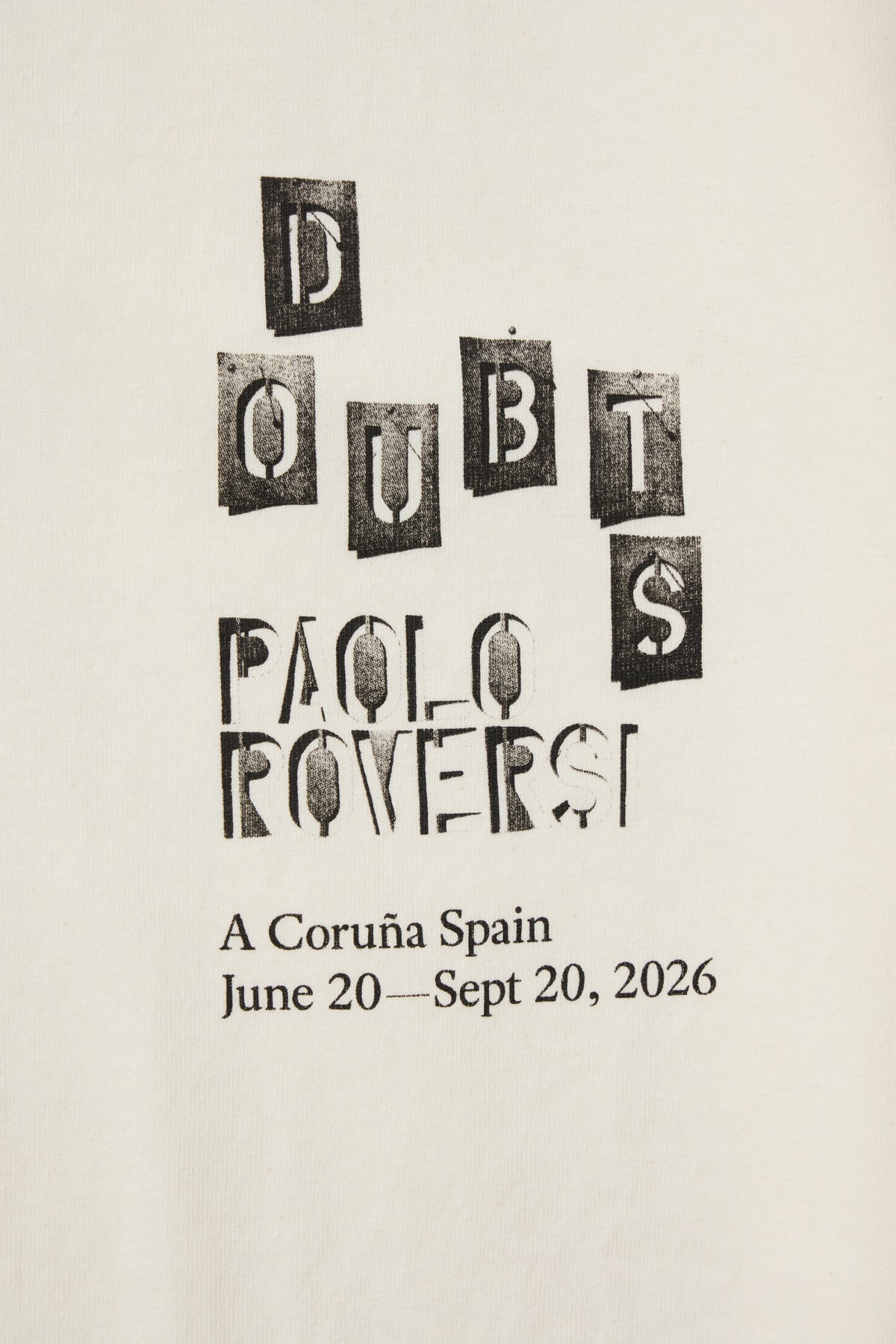 Camiseta manga larga Doubts, París 2026 © Paolo Roversi for d la Repubblica