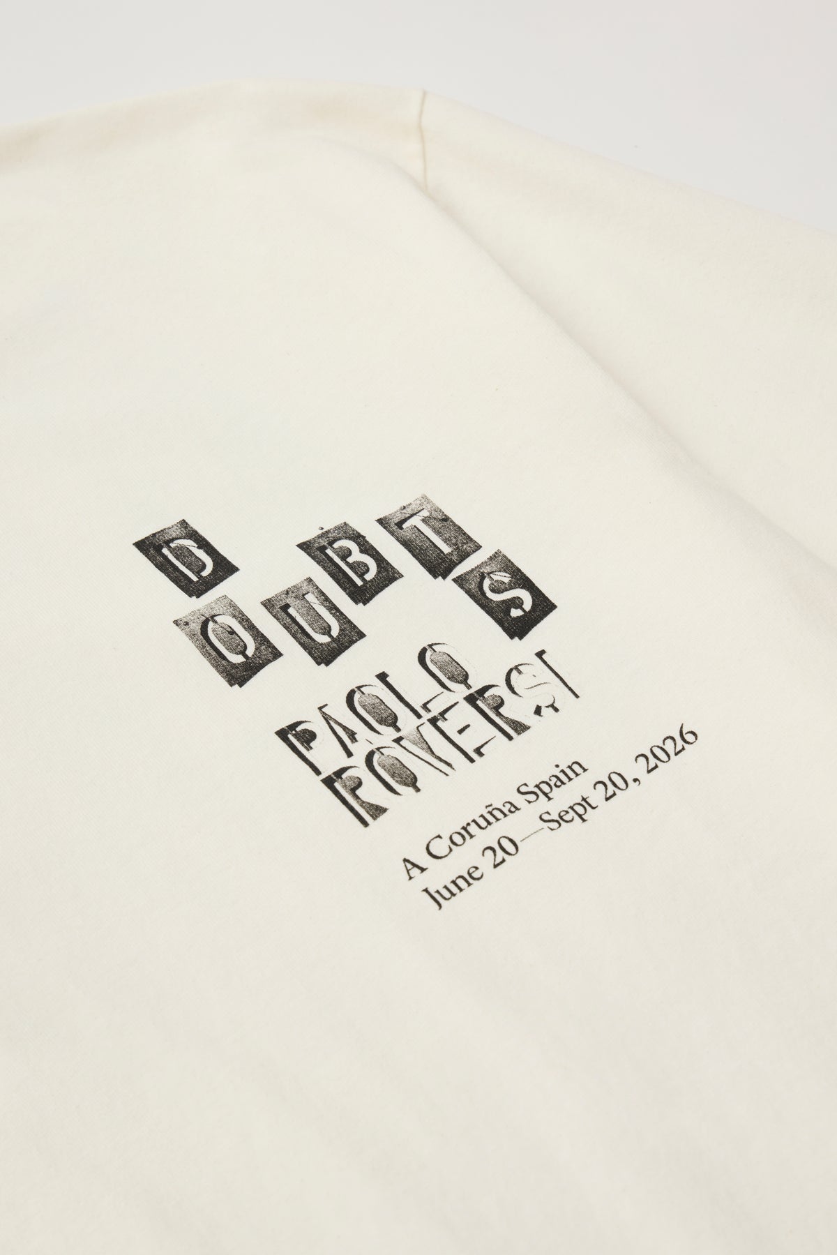 Camiseta manga larga Doubts, París 2026 © Paolo Roversi for d la Repubblica