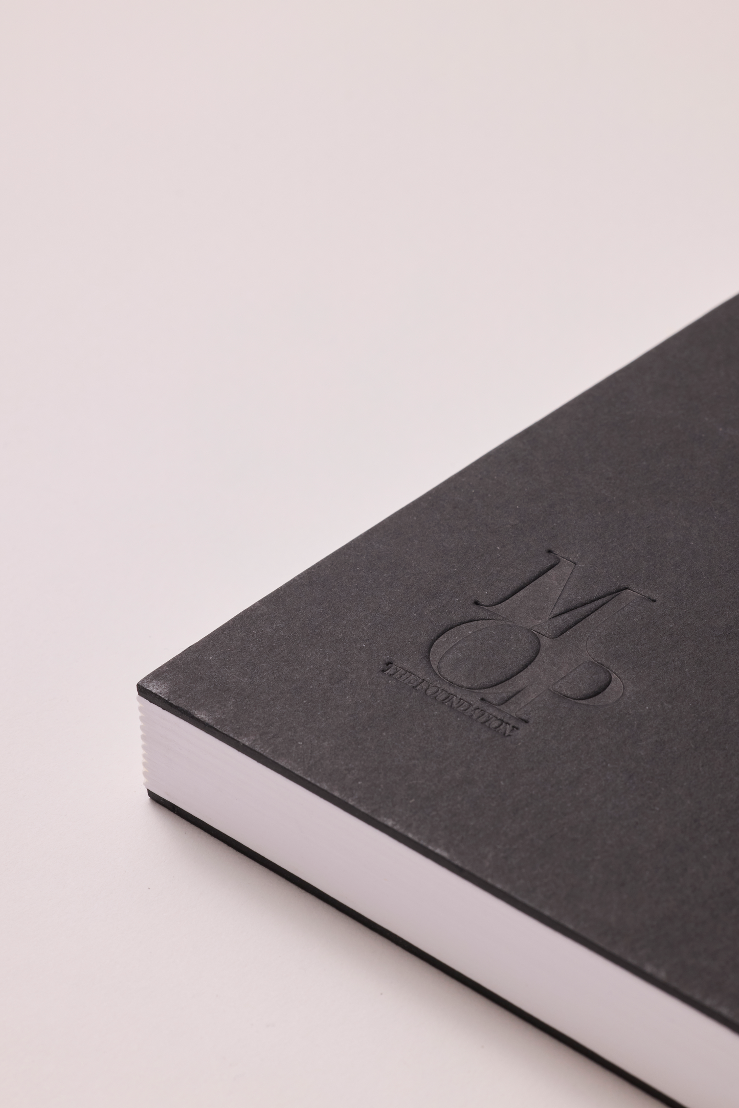 Black stitched spine notebook