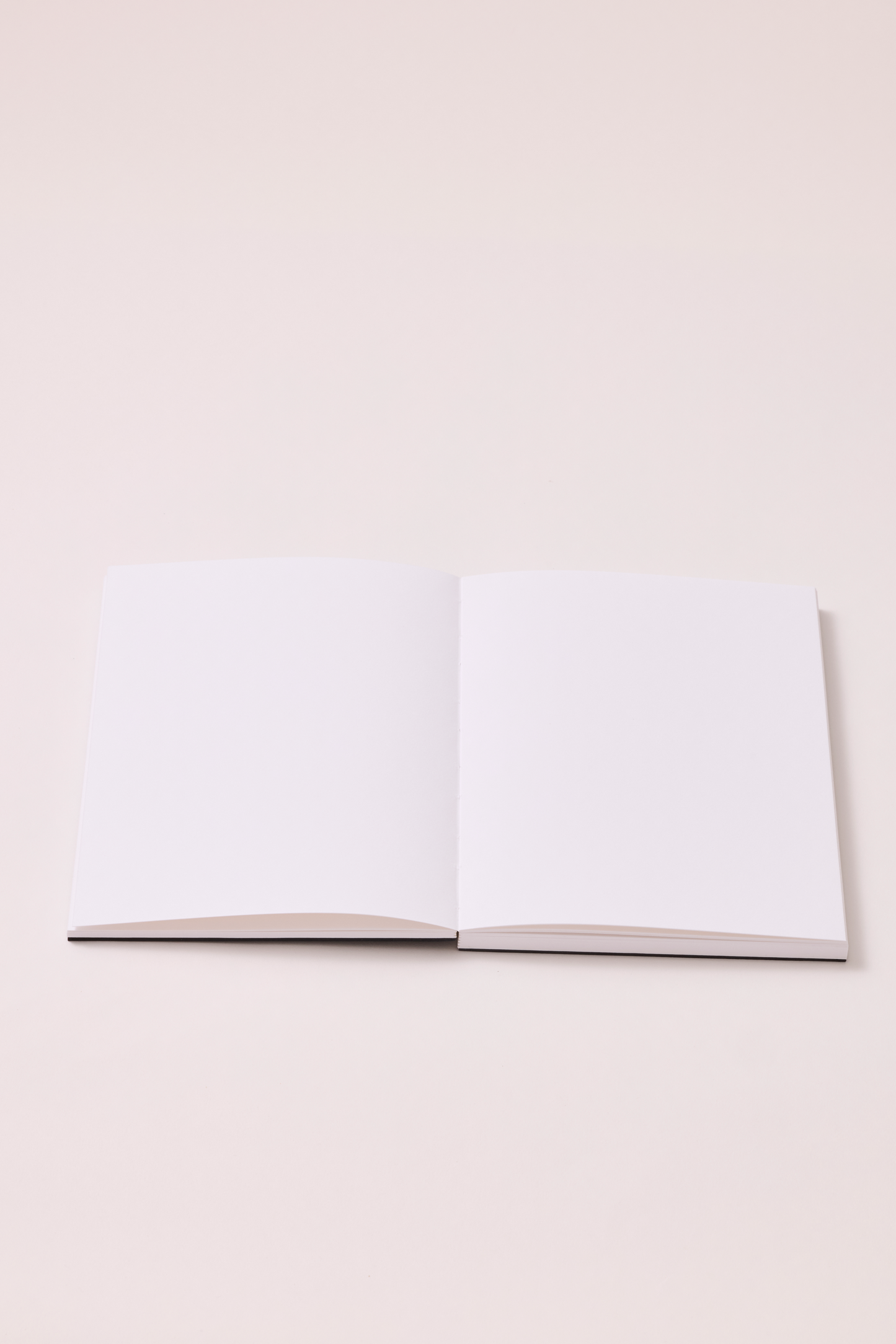 Black stitched spine notebook