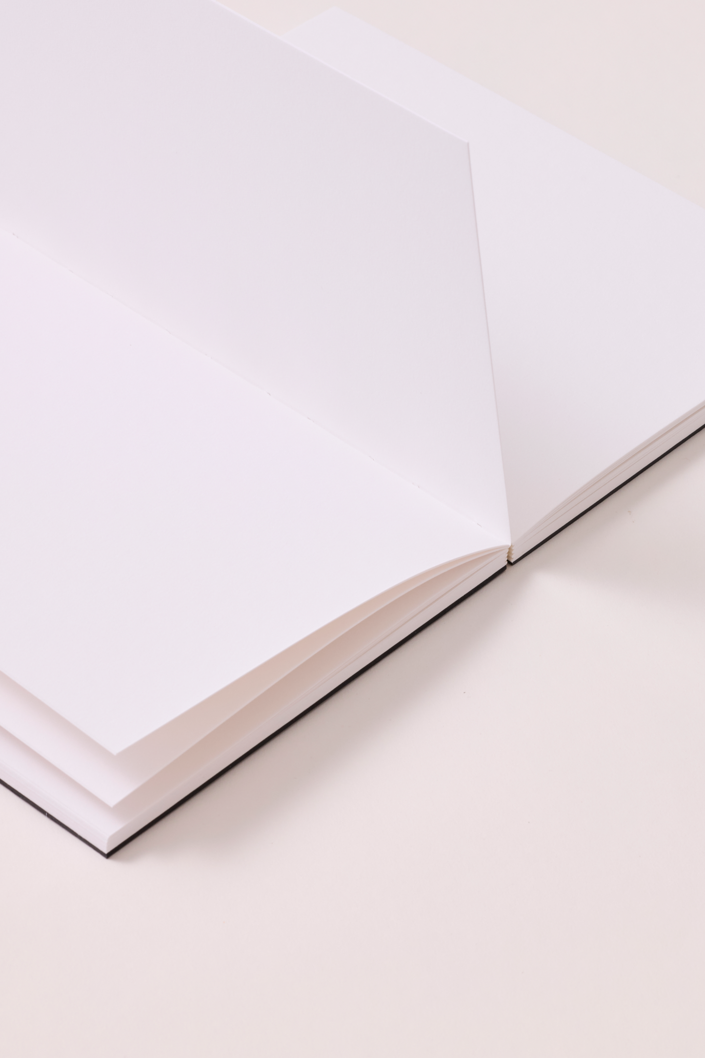 Black stitched spine notebook