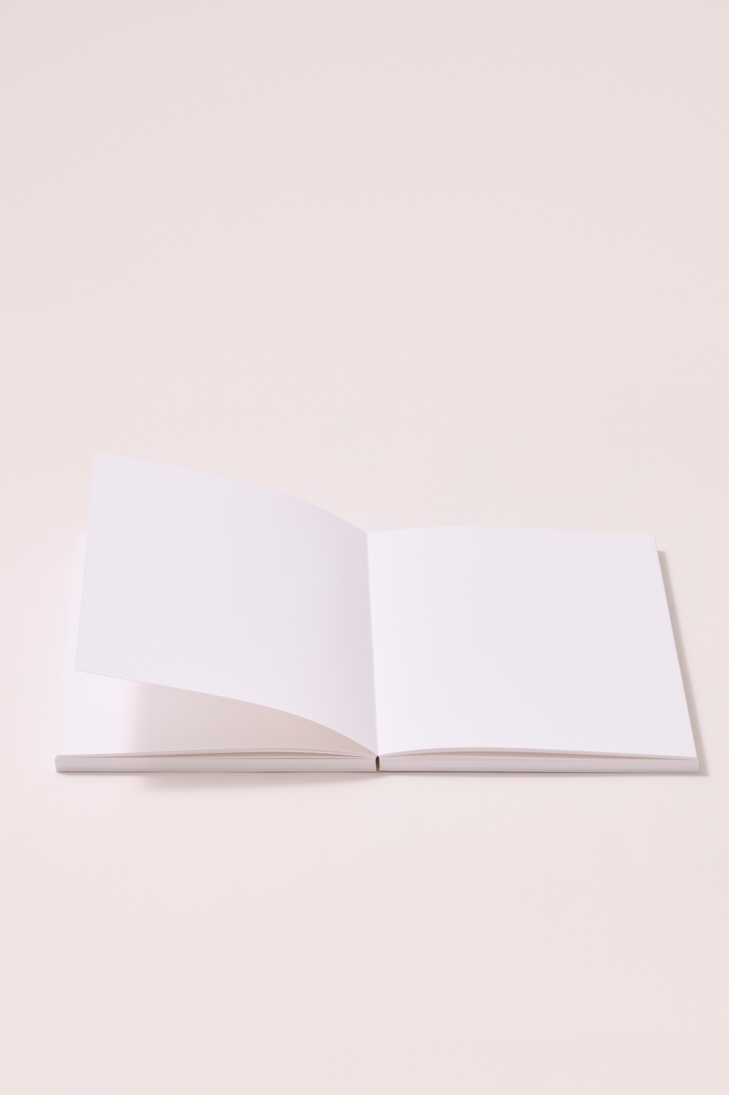 White stitched spine notebook