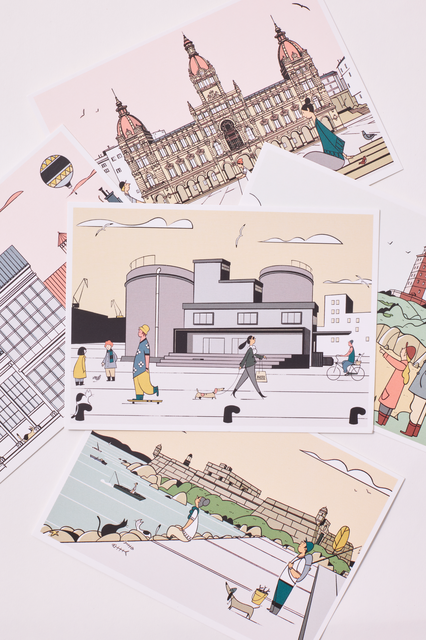 Illustrated postcard - Silo