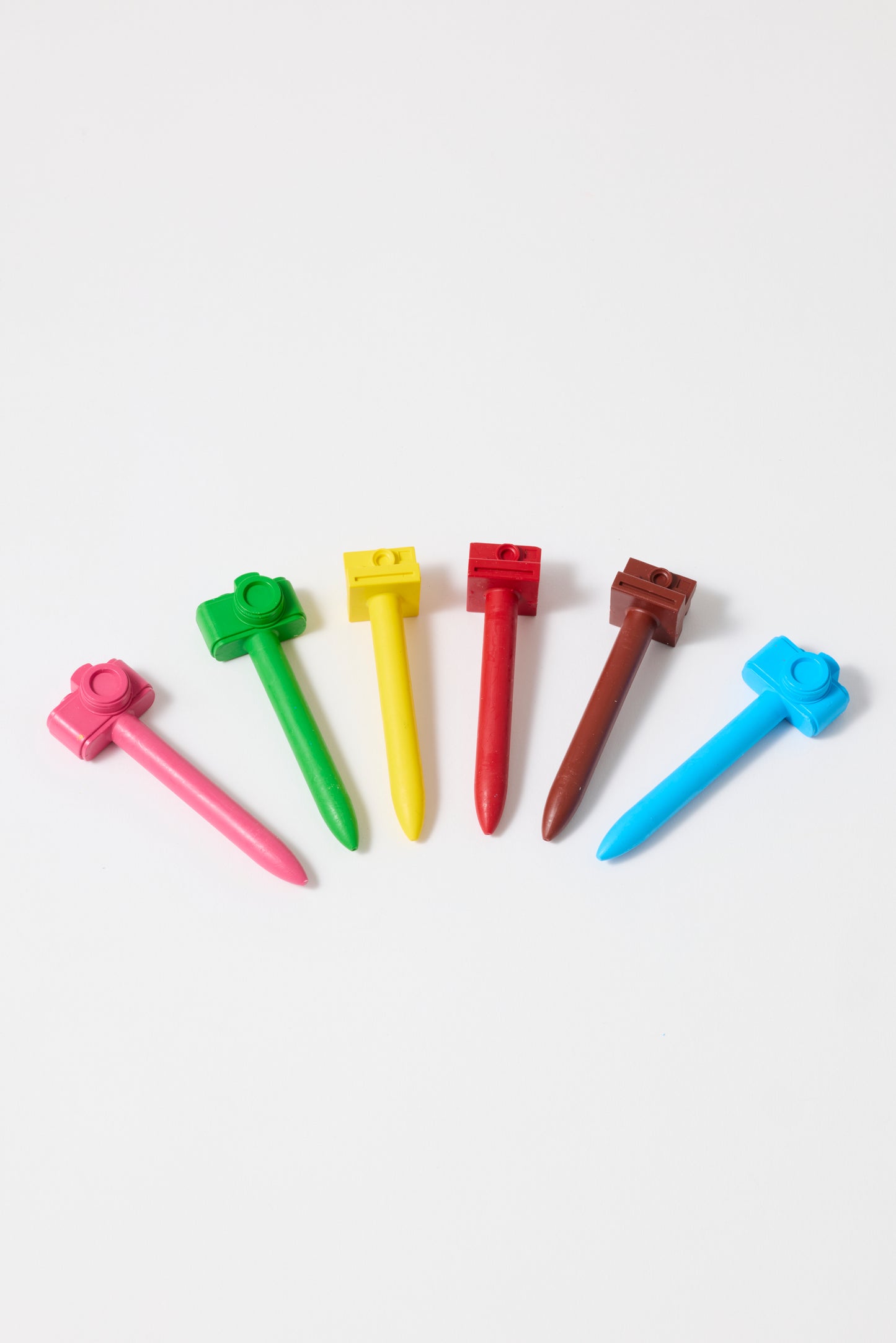 Set of coloured waxes for camera photos