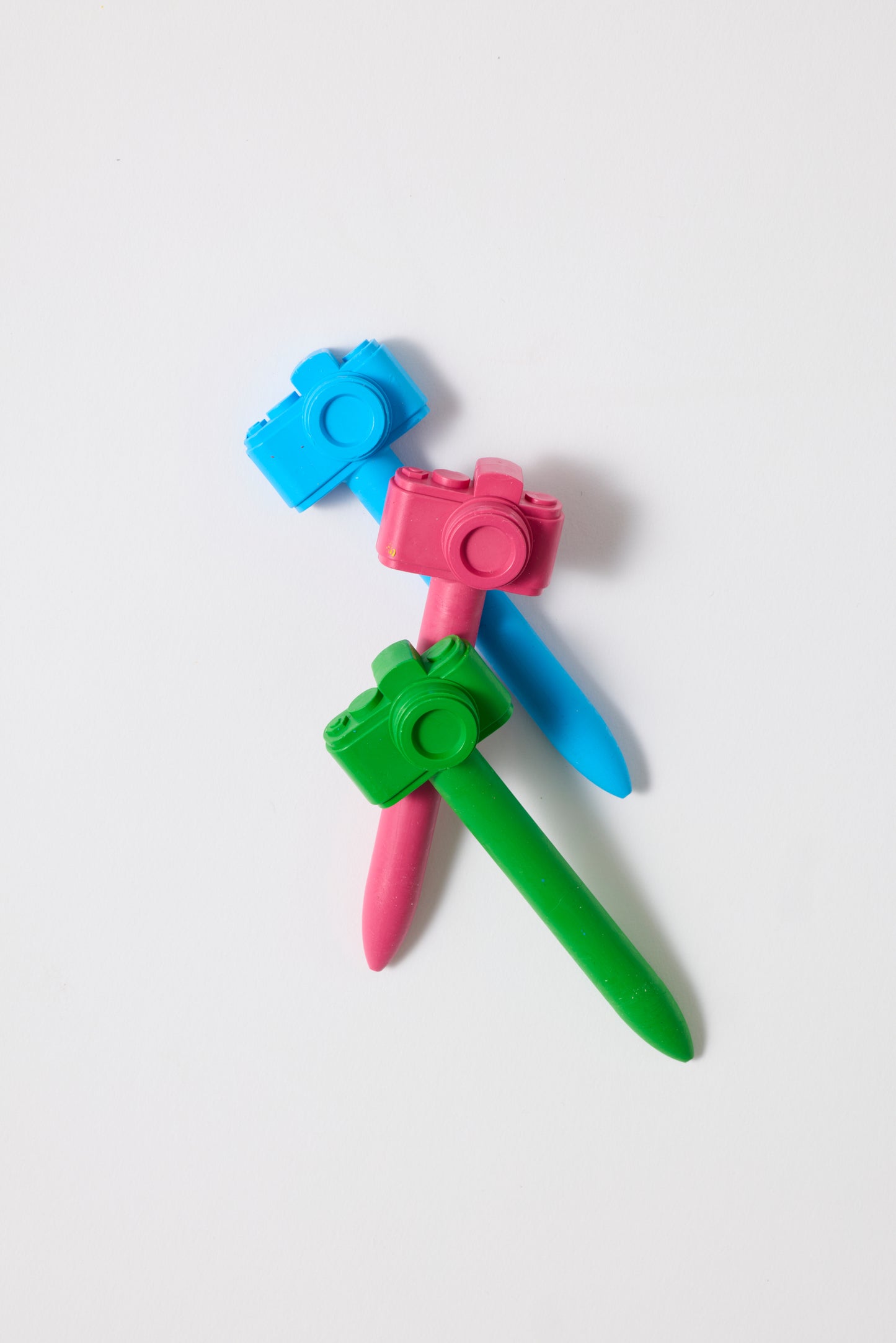 Set of coloured waxes for camera photos