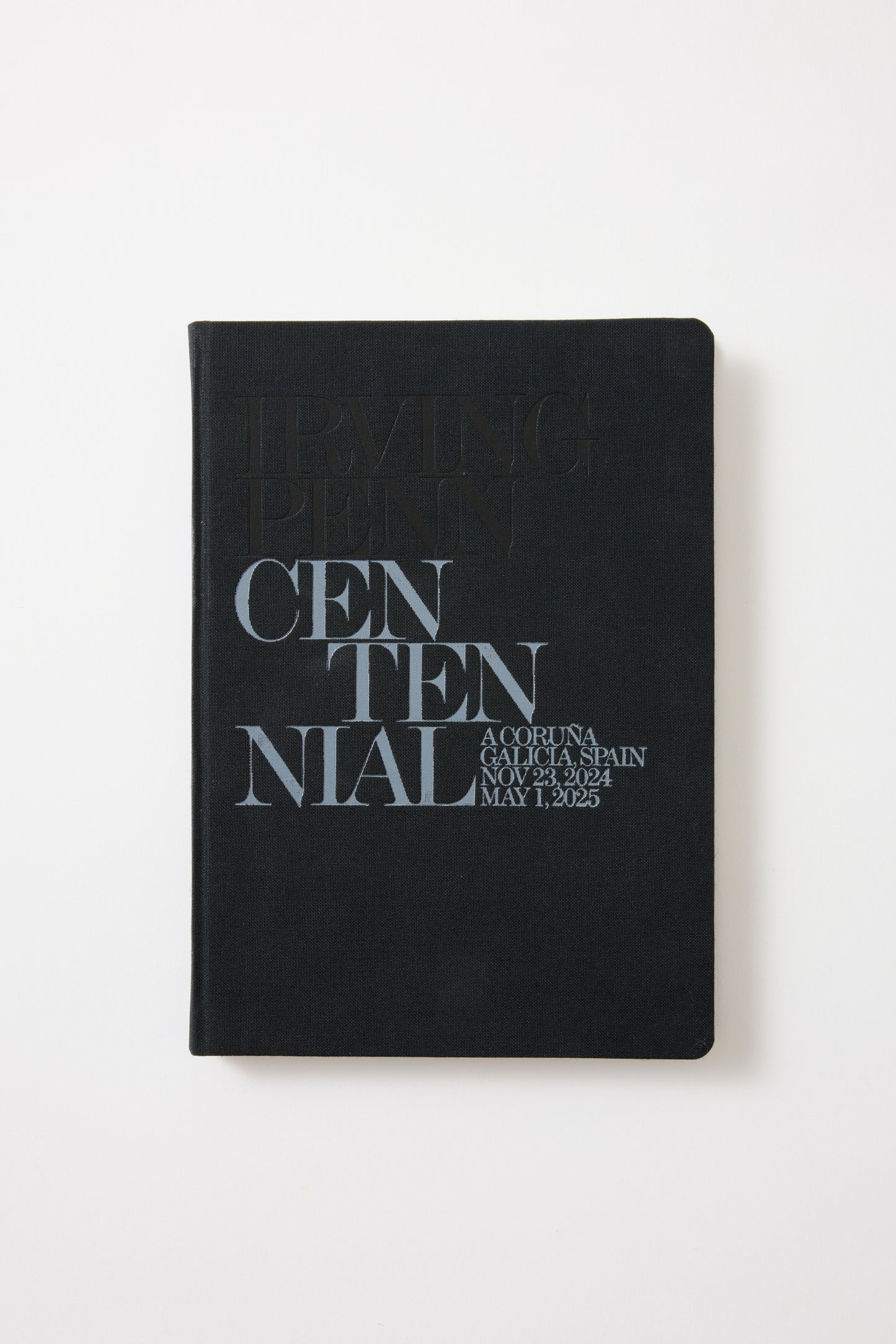 Irving Penn black canvas notebook