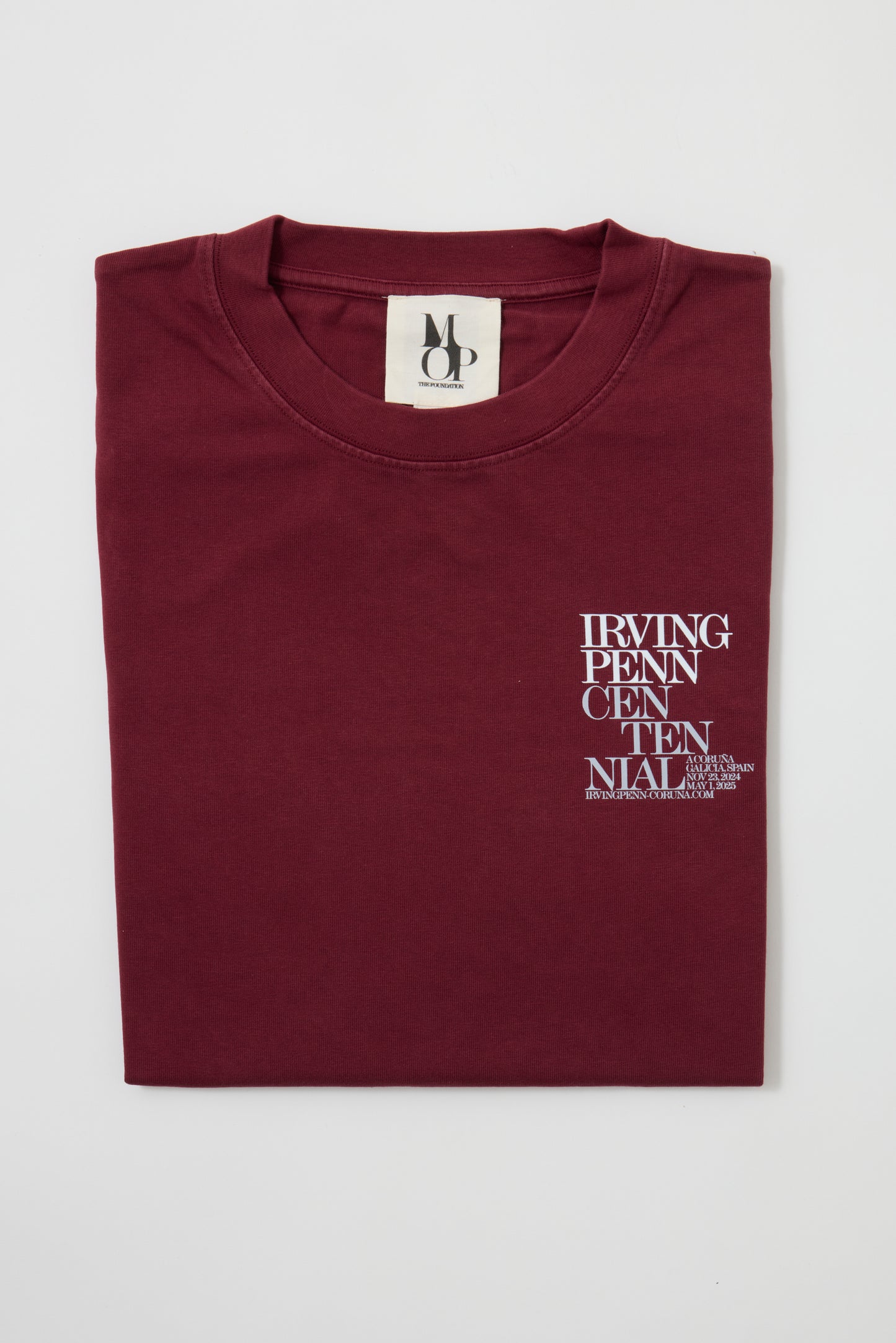 Camiseta granate "Irving Penn"