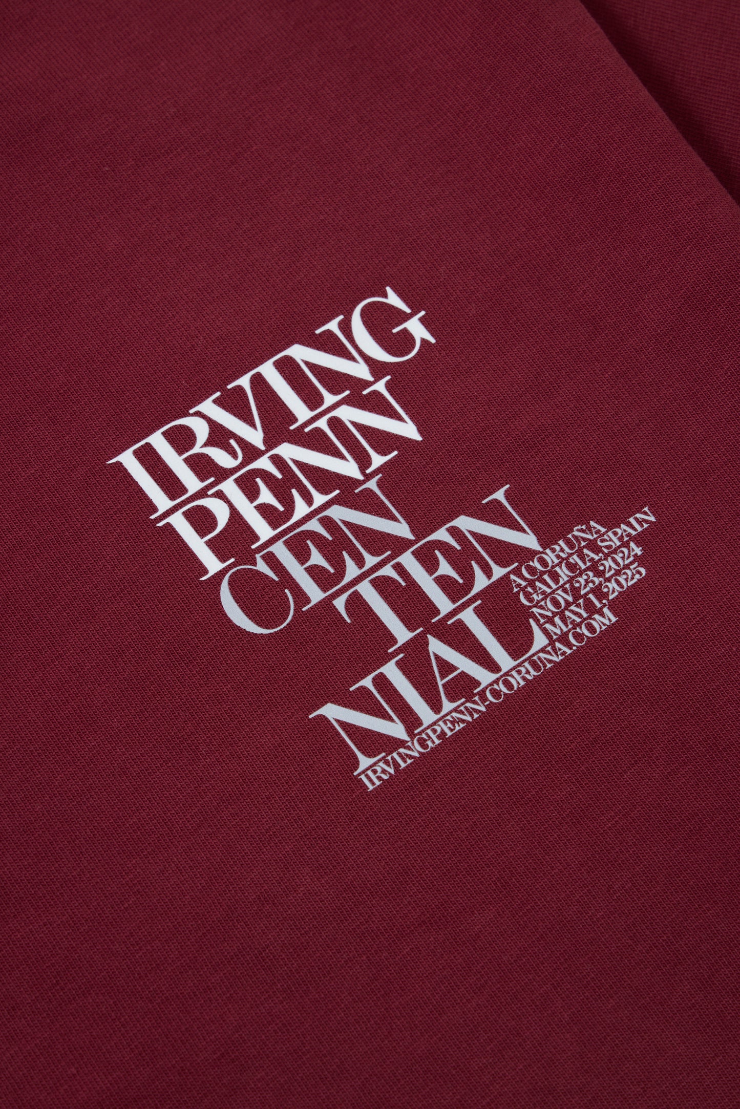 Camiseta granate "Irving Penn"