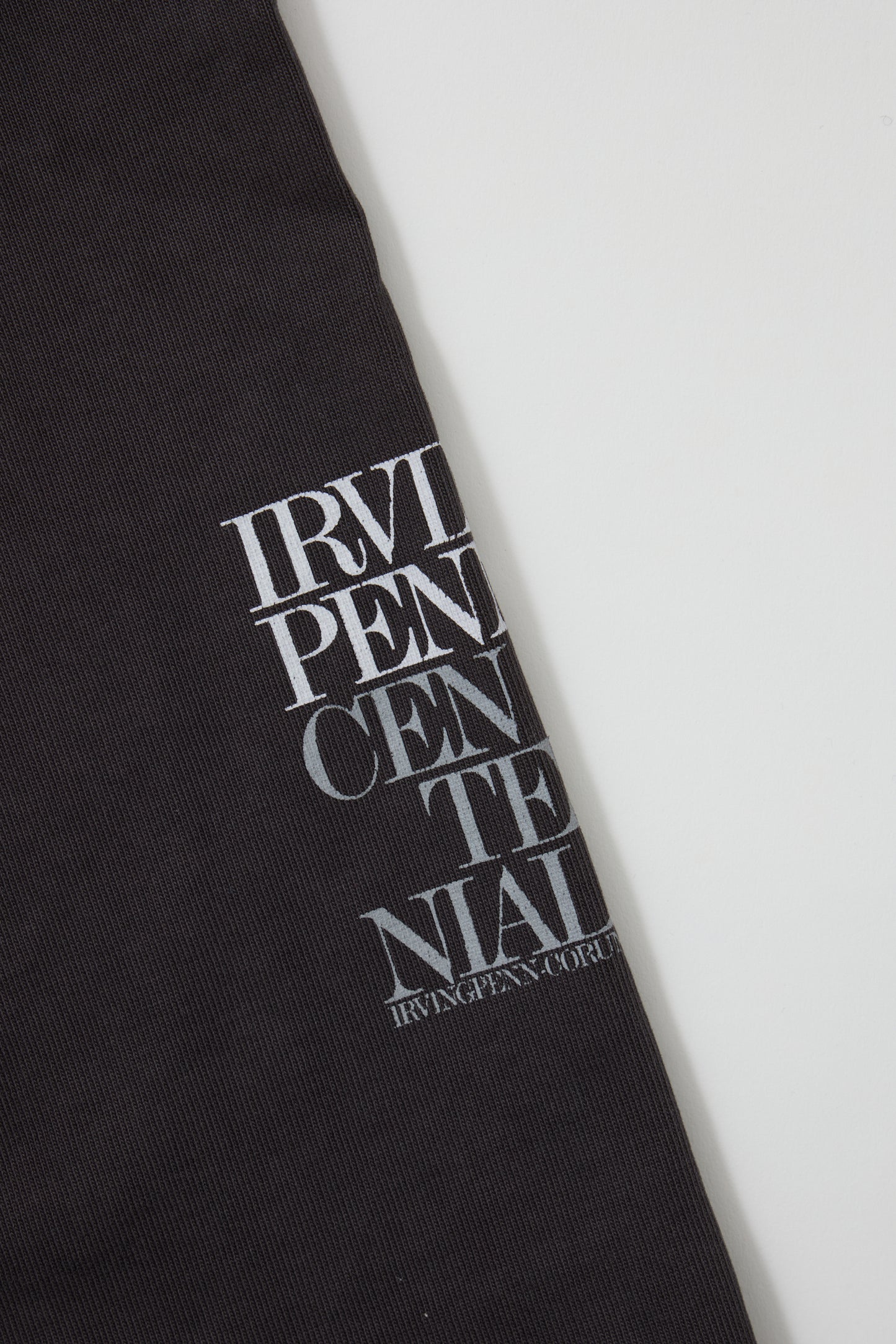 Camiseta con texto na manga "Irving Penn"