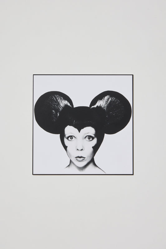 Penelope Tree as Mickey Mouse 1970 Postcard © David Bailey