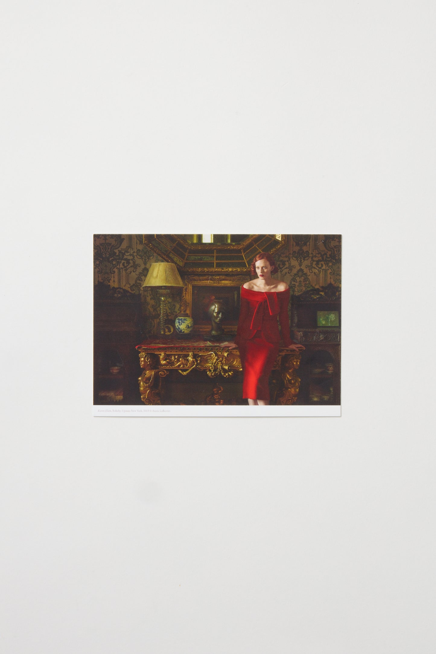 Postal pequeña Karen Elson Rokeby NY 2013 © Annie Leibovitz
