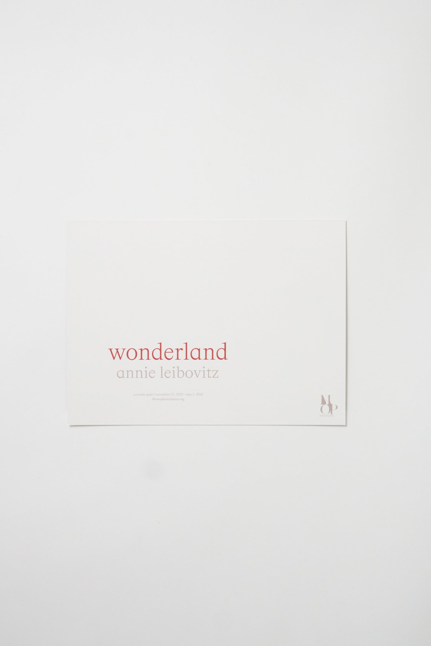 Postal grande NV Palais Garnier París 2014 © Annie Leibovitz